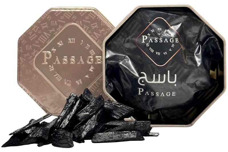 باسيدج رقائق خشب العود المعطرة من باساج الجوري، 36 جرام | خشب العود الفاخر للحرق بمكونات البخور | عطر يدوم طويلاً - Image 1