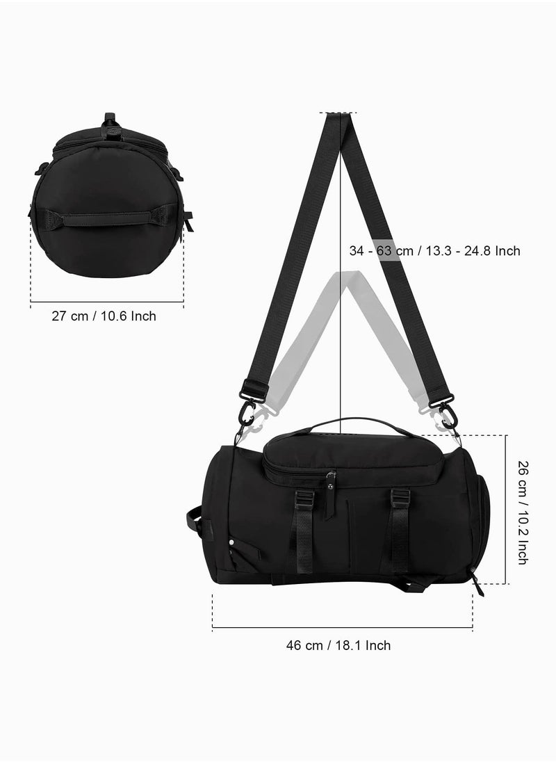 SYOSI - Sports Gym Bag, Lightweight Backpack, Large Travel Duffel Bags, Independent Shoe Compartment Dry and Wet Separation Sports Waterproof Rucksack for Fitness Weekend Camping - Image 1