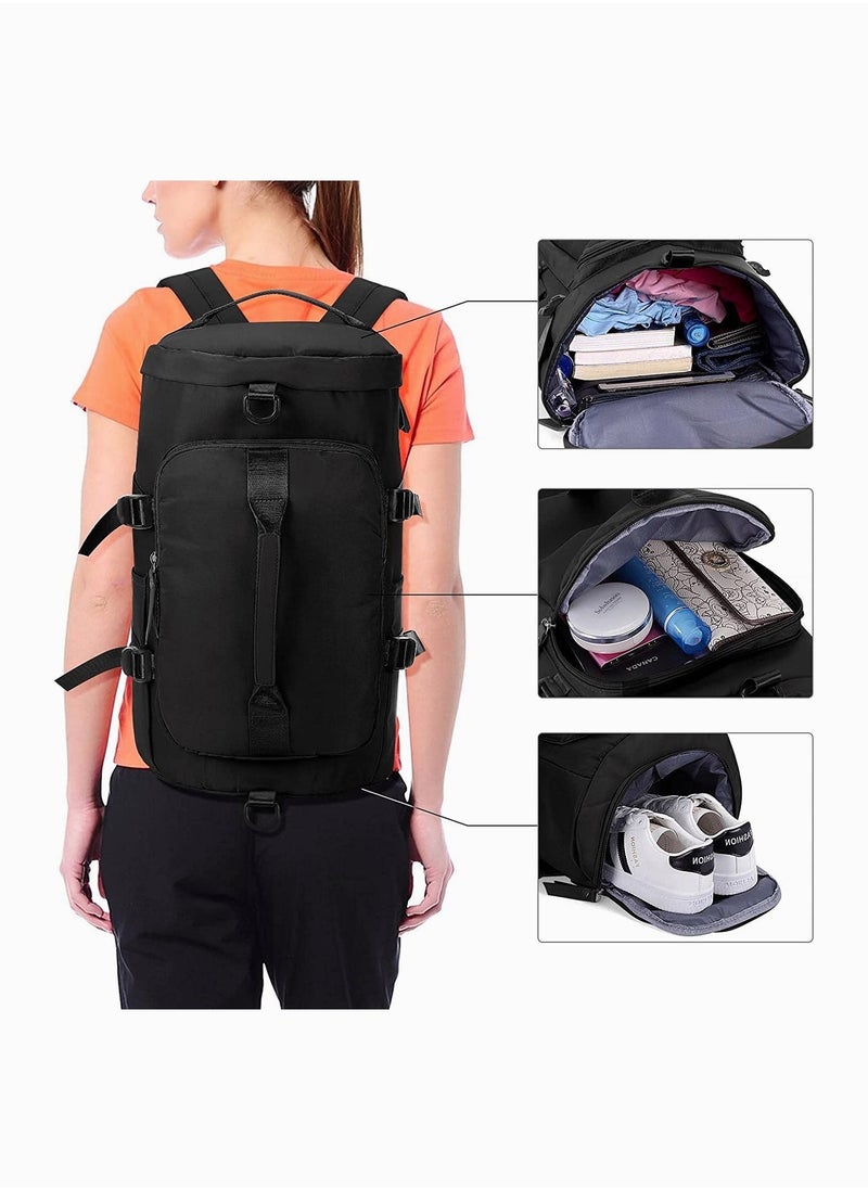 SYOSI - Sports Gym Bag, Lightweight Backpack, Large Travel Duffel Bags, Independent Shoe Compartment Dry and Wet Separation Sports Waterproof Rucksack for Fitness Weekend Camping - Image 1