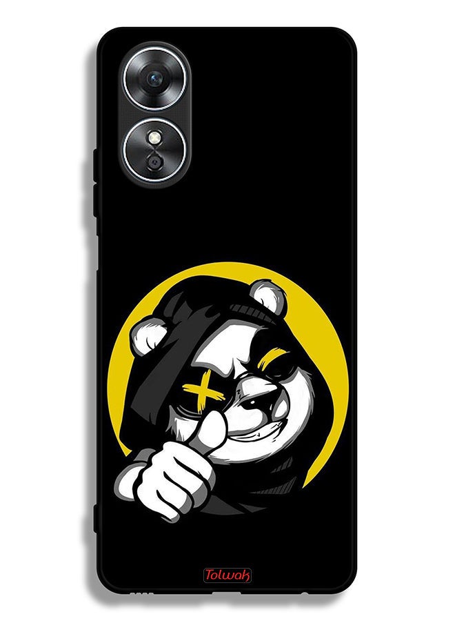 Tolwak Oppo A17 Protective Case Cover Marshmallow Cute Cat - Image 2