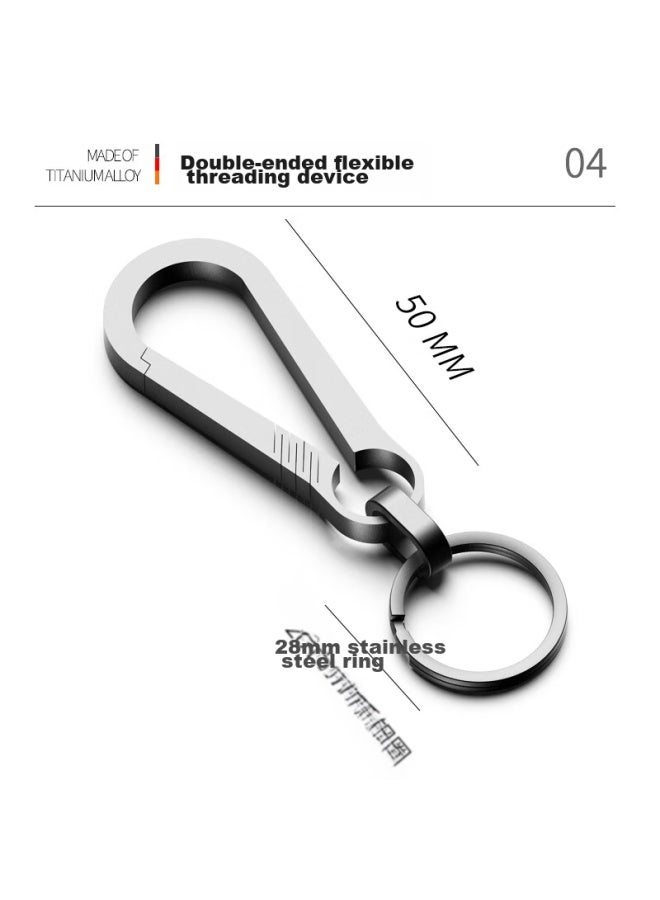 Laben Titanium Alloy Car Key Chain, Men's Key Ring Pendant, Creative Bottle Opener, Personalized Gift - Image 3