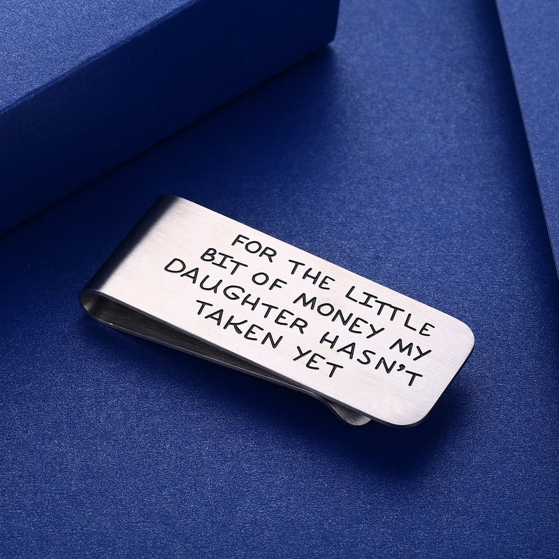 CJ&M Money Clip For Dad, for The Little Bit Of Money My Daughter Hasn't Taken Father Money Clip,Father of the Bride Gift,Father's Day Gift from Daughter - Image 3
