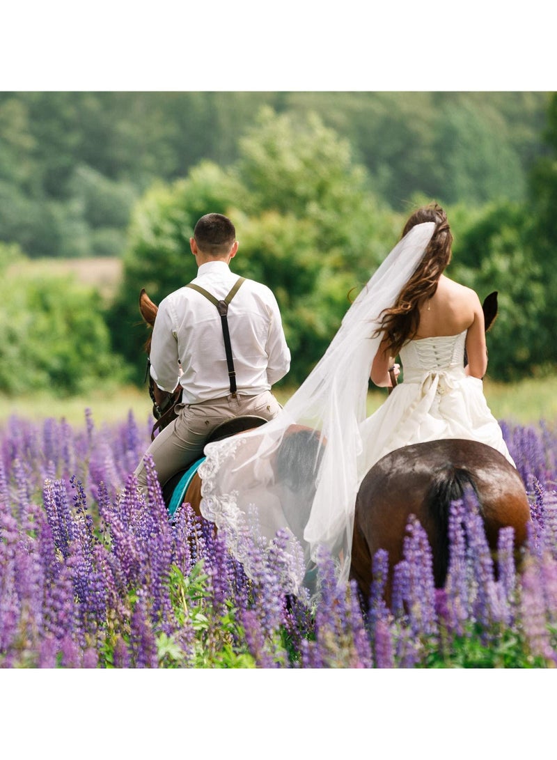 Sweet seven 2 Pcs Adjustable Trousers Strap Y Back Style Suspenders Black for Men and Women With Strong Metal Clips Adjustable - Image 3