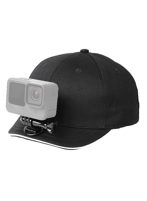 SYOSI Action Camera Baseball Cap Mount, Baseball hat Mount for Action Camera, Adjustable Mount Compatible with GoPro 5 Session Hero 9/8/7/6/5/4/3 Plus/3/2/1/DJI OSMO Action Cameras (Black)