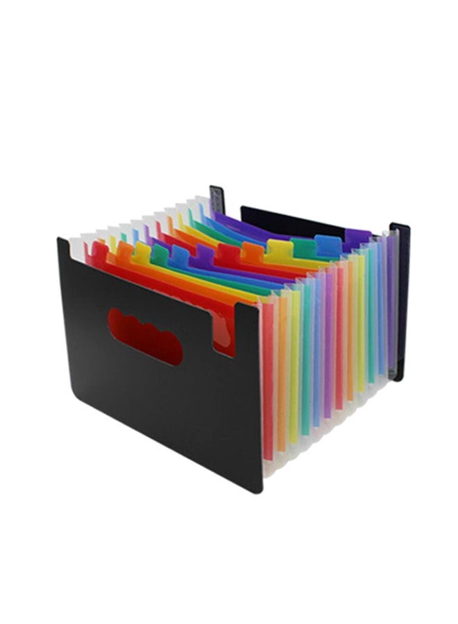 NIBEMINENT Organ Expanding Colored File Folder Black