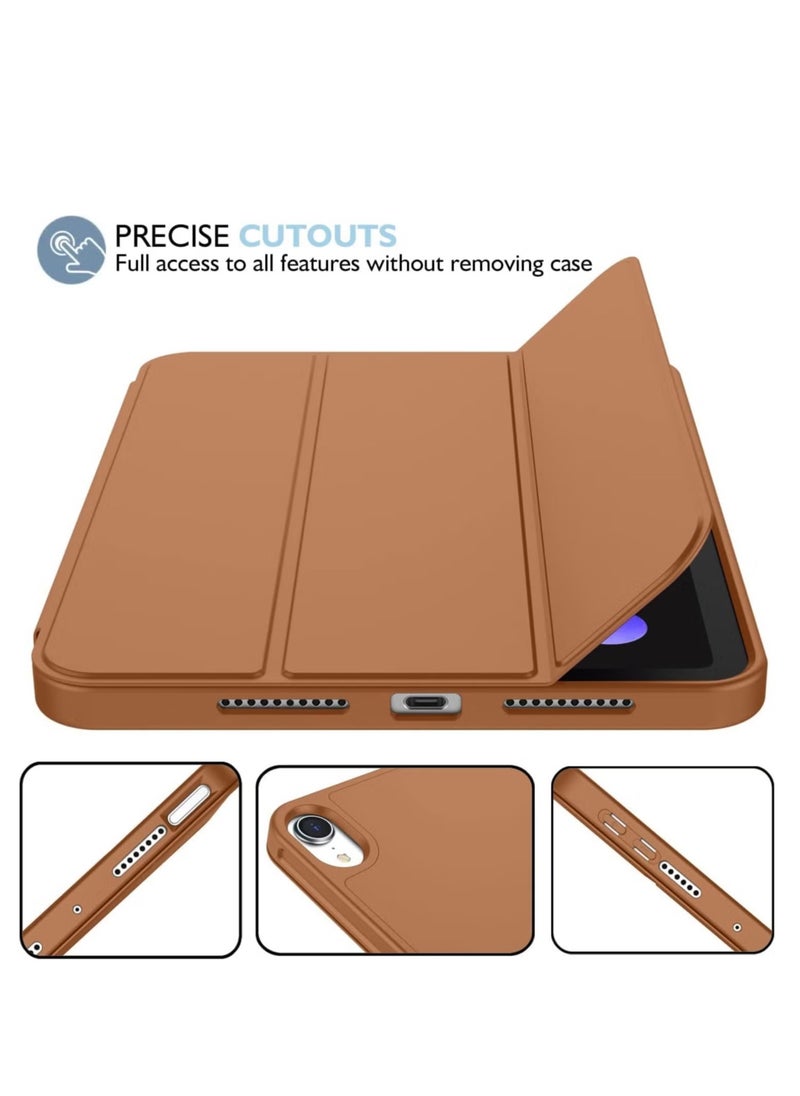 New Smart Case with Pencil Holder for iPad Mini 1/2/3/4/5 – Tri-Fold Smart Case with Soft TPU Back, Auto Wake/Sleep, Dustproof & Anti-Fingerprint, Dual Angle Viewing Stand