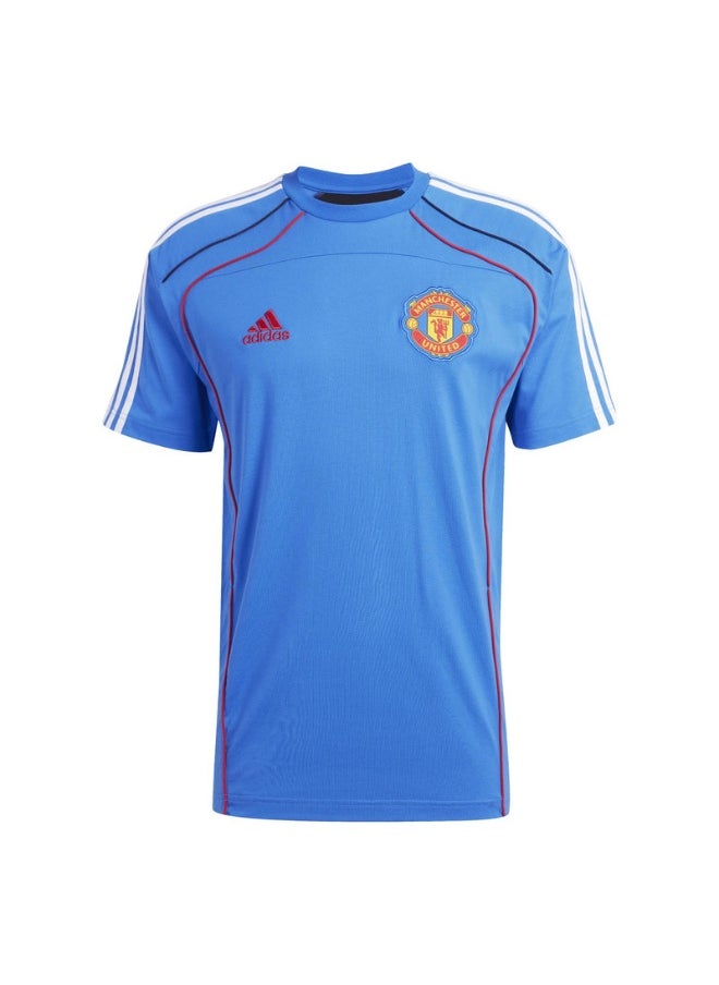 Adidas adidas MUFC UBP TEE Blue Football T-SHIRTS for Men - XS  - Image 3