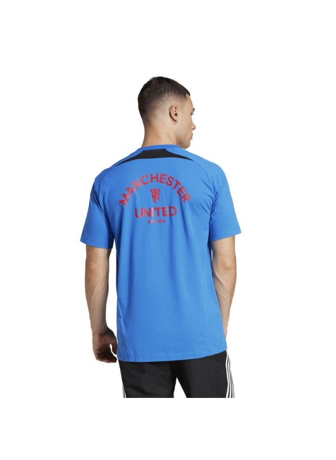 Adidas adidas MUFC UBP TEE Blue Football T-SHIRTS for Men - XS  - Image 4