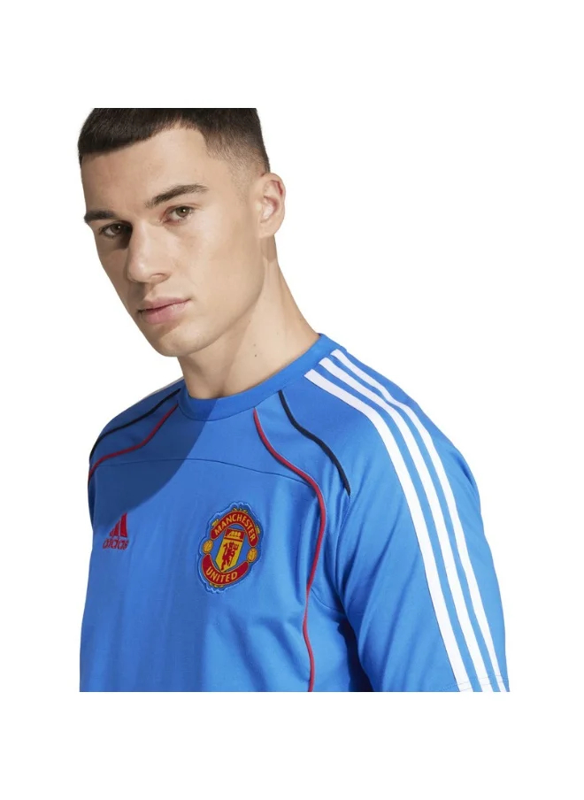اديداس adidas MUFC UBP TEE Blue Football T-SHIRTS for Men - XS