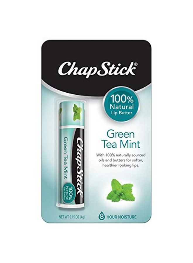 chapstick 100% Natural Lip Butter Green Tea Mint 0.15 Oz (Pack Of 3) - Image 1