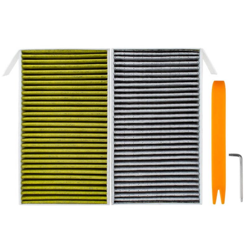 Car Air Conditioner Cabin Filter with Activated Carbon Replacement for Tesla Model 3, 2 Pack - Image 1