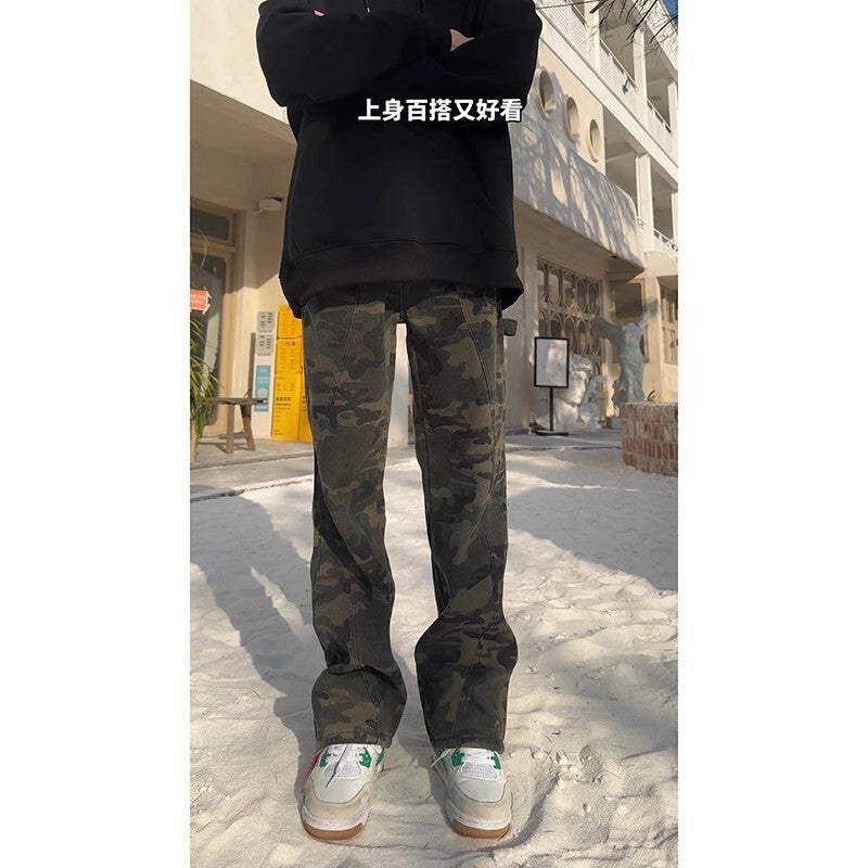 Unisex Classic Denim Jeans Loose Fit Daily Outdoor Wear - Image 5