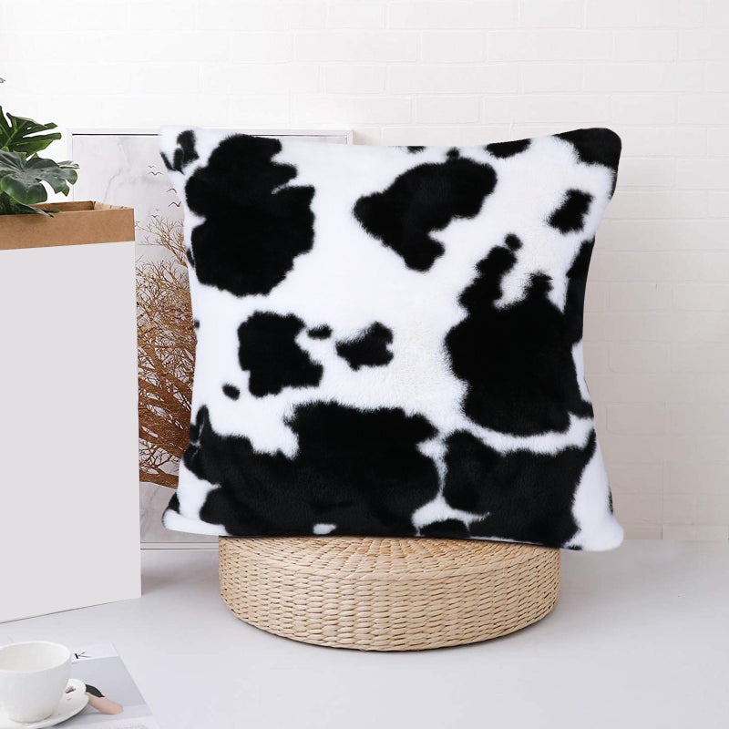 2 pcs Plush Throw Pillow Cover Household Car Pillow Case Pillow Cover Decorative Throw Pillow Case - Image 3