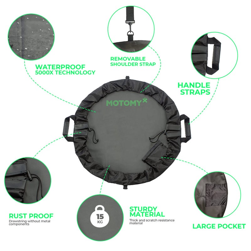 Motomy Wetsuit Changing Mat ‘IslandMat' Surf Mat & Wetsuit Bag CompactFolding 2 IN 1 Design - WATERPROOF 5000X TECHNOLOGY Prevents Water Leaking Inside Your Car & Keep You & Your Surfing Accessories Clean - Image 2