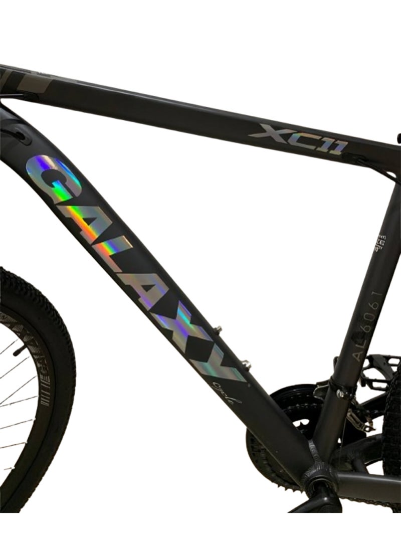Galaxy دراجة جبلية جالاكسي XC11 من الألمنيوم مقاس 26 - أسود - Image 2
