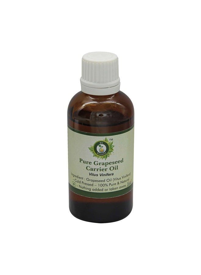 r v essential Grapeseed Oil | Vitus Vinifera | For Hair | For Face | For Skin | For Body | For Cooking | 100% Pure Natural | Cold Pressed Grapeseed Oil | Unrefined Grapeseed Oil | 30ml | 1.01oz  - Image 1