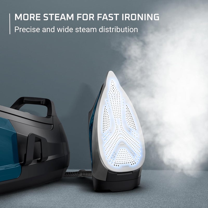 Rowenta Rowenta Iron Stainless Steel Soleplate Professional Steam Station for Clothes 11L Removable Tank Fast Heat Up 1800 Watts Blue Clothes Iron DG8624  - Image 5