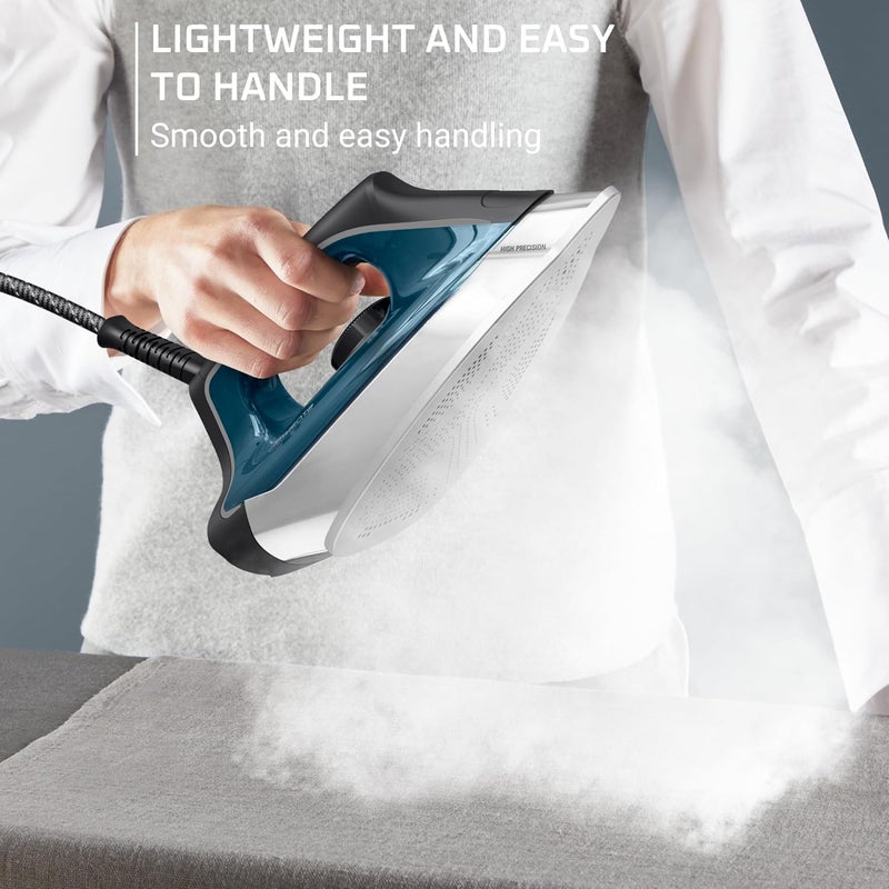 Rowenta Rowenta Iron Stainless Steel Soleplate Professional Steam Station for Clothes 11L Removable Tank Fast Heat Up 1800 Watts Blue Clothes Iron DG8624  - Image 4