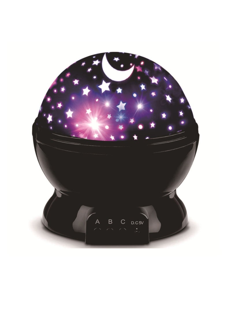 Star Projector, Durable And Portable Night Light Lamp, Lightweight And Compact Projection Lamp, Noiseless Colorful LED Starry Sky Lamp For Kids Bedroom Decor, (1pc, Black) - Image 1