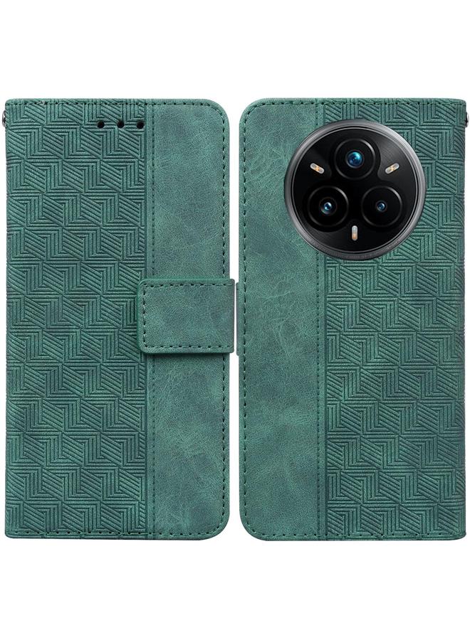 S-TOP Case For Realme 14 Pro+ Geometric Embossed Leather Phone Case - Image 1