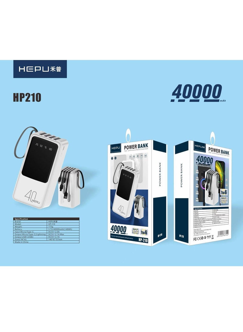 HEPU Power Bank Hepu HP-210 40000mAh Mix color
