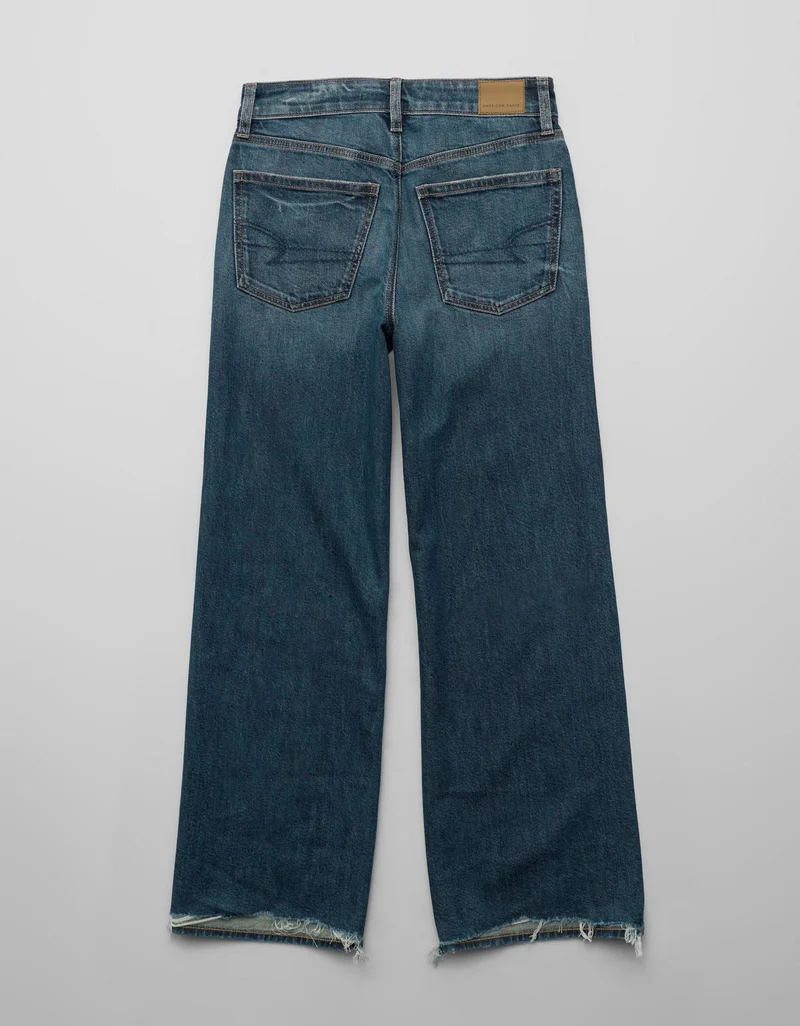 American Eagle  AE Super High-Waisted Ultra Wide-Leg Jean for Women | Best Price UAE