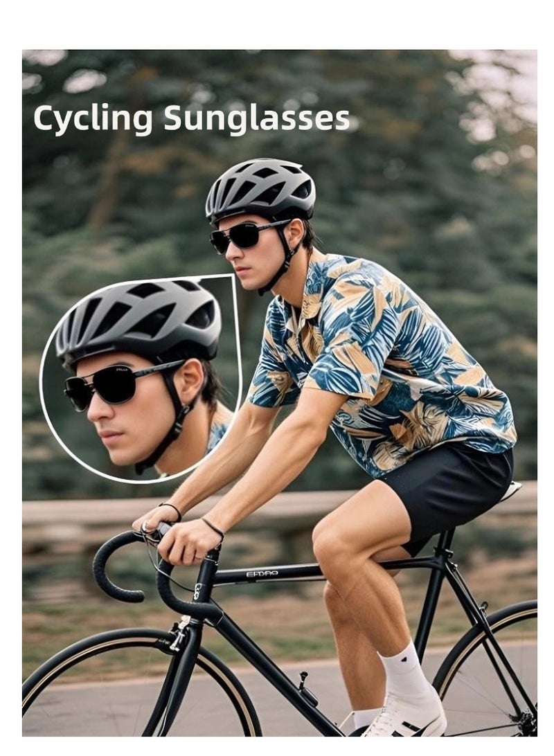 POLICE Men's Sport Polarized Sunglasses ,Cycling Sunglasses,with UV 400 Protection Metal Fram - Image 2