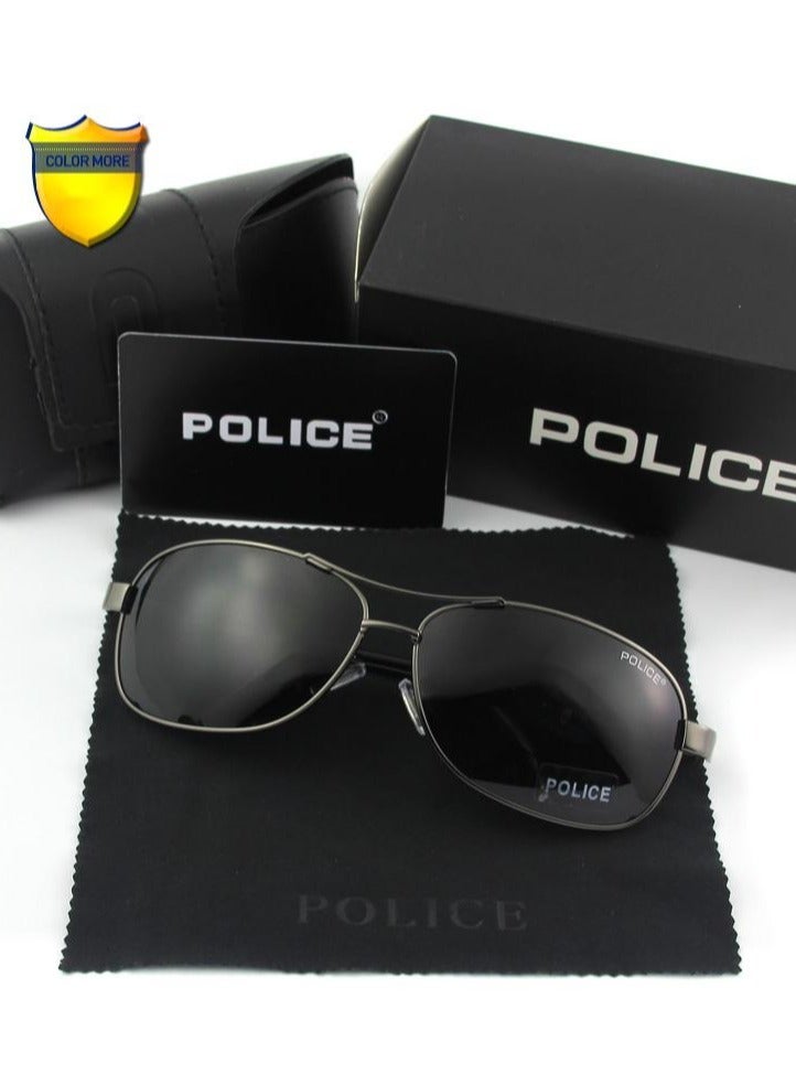 POLICE Men's Sport Polarized Sunglasses ,Cycling Sunglasses,with UV 400 Protection Metal Fram - Image 1