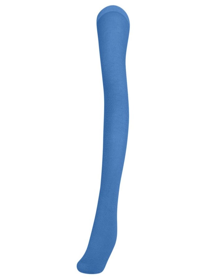 MUKHAKSH (Pack of 2 Pairs Girls Kids Cotton Thigh High Thigh Length upto the thigh Mid Thigh Long Sky Blue Stocking Socks, 15-16 Years - Image 2