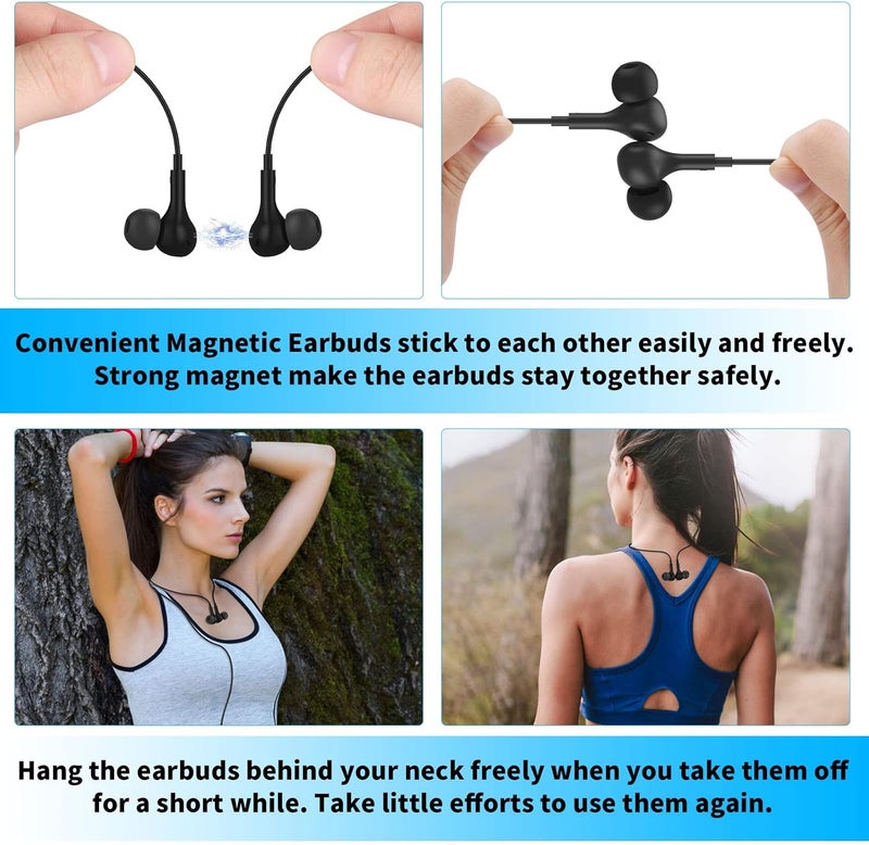 APETOO USB C Headphones for Samsung S24 Ultra/S23 FE/S22/S21 Wired Earbuds with Mic Volume Control, Noise Isolation Magnetic in-Ear Type C Earphones for Galaxy Note20/10+ A55/A54, iPhone 16e/15 Plus/Pixel - Image 4