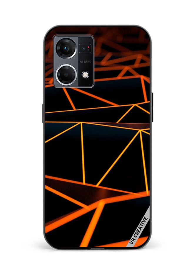 VR CREATIVE Protective Case Cover For Oppo Reno8 4G Layer Design Multicolour - Image 1