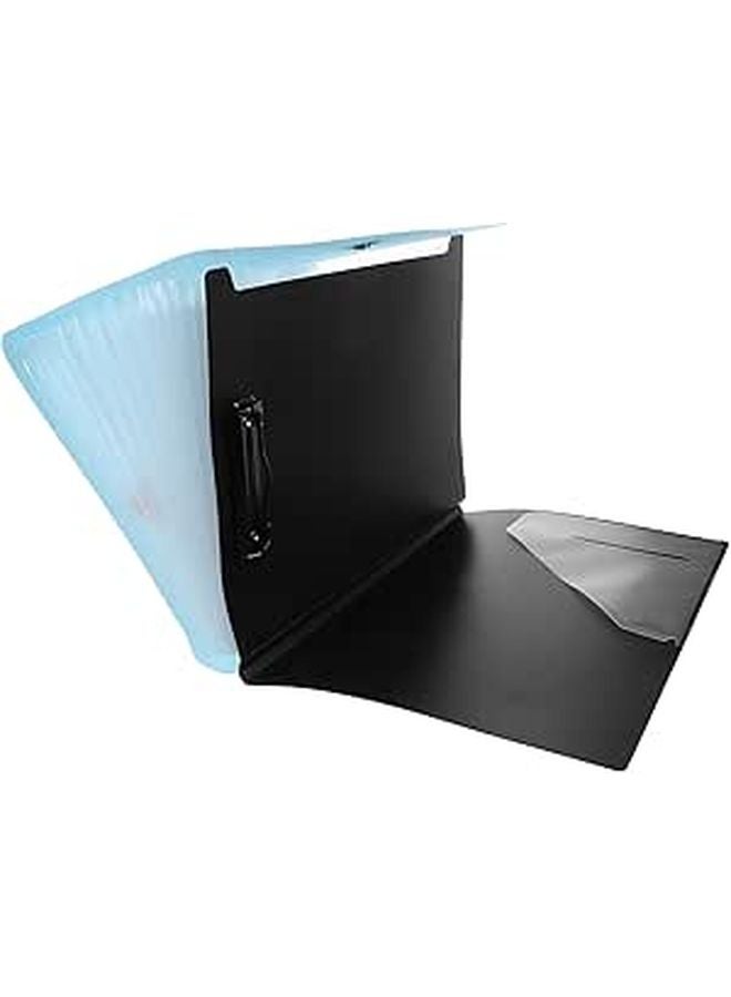 Expandable Multi Pocket Accordion File Folder Portable Document Organizer Blue - Image 1
