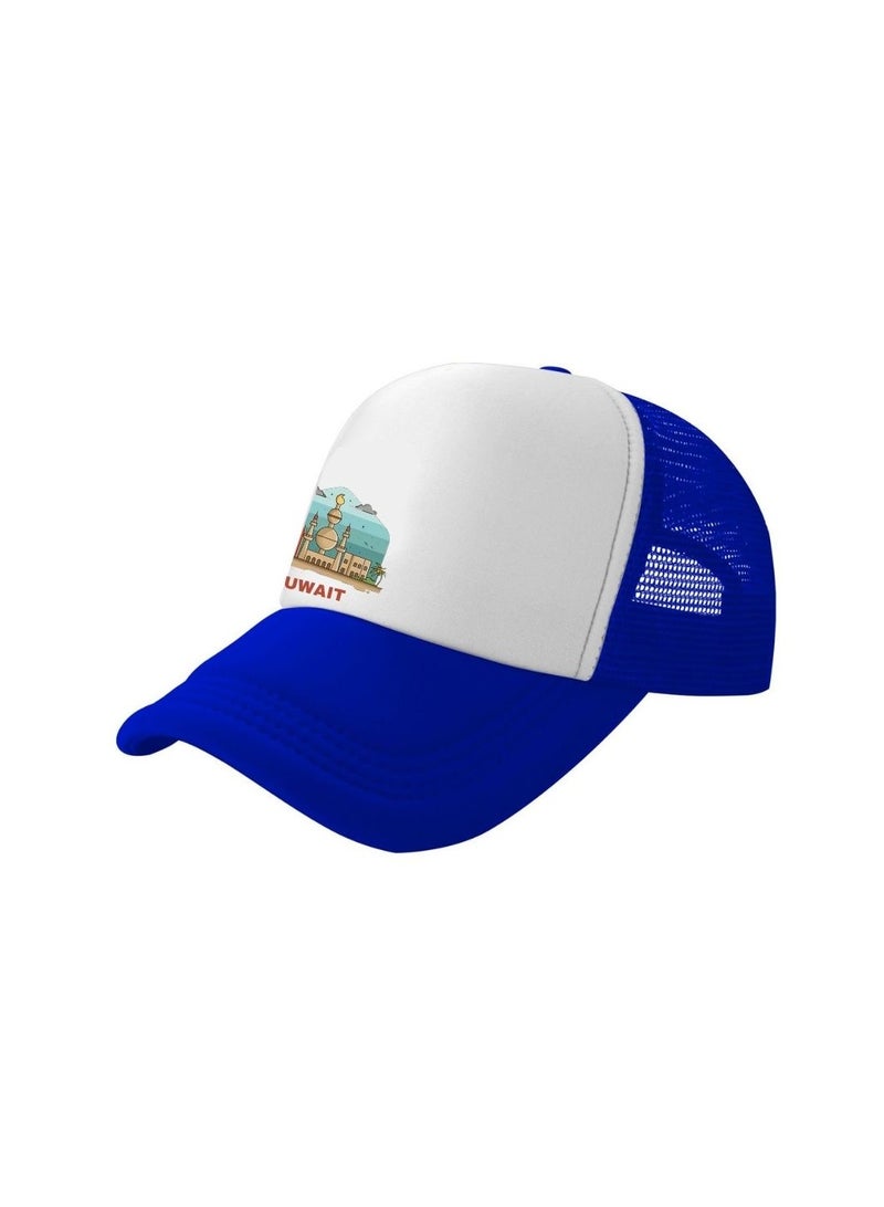 PRINTSHOP4ME Kuwait Mesh Cap With Plastic Closure For Men And Women–Perfect For National Day,Sports Activities And Casual Wear–Great Gift For Sports Fans And Events - Image 2