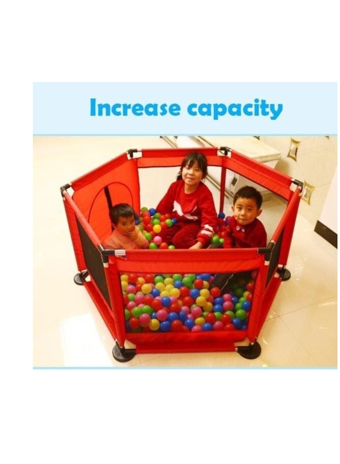 Baby Playpen, Portable Play Yard Fence for Babies and Toddlers, Sturdy Infant Activity Center with Anti-Slip Suckers and Super Soft Breathable Mesh, Baby Gate Playpen - Image 5