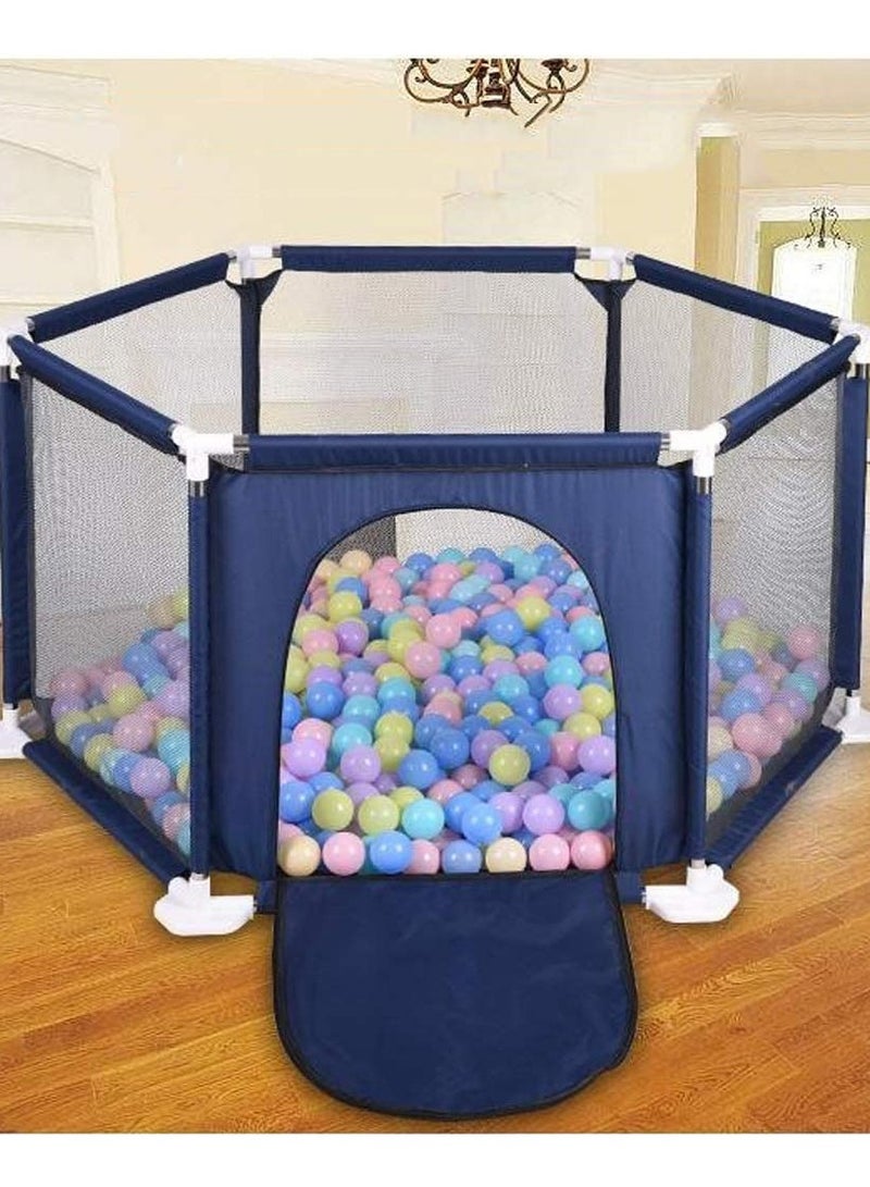 Baby Playpen, Portable Play Yard Fence for Babies and Toddlers, Sturdy Infant Activity Center with Anti-Slip Suckers and Super Soft Breathable Mesh, Baby Gate Playpen - Image 2