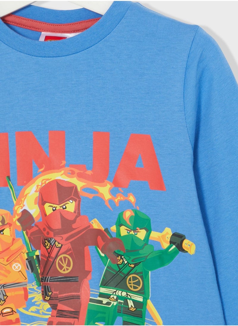 LEGO - Lego Ninjago Boys Printed Long Sleeve T-Shirt - Image 1