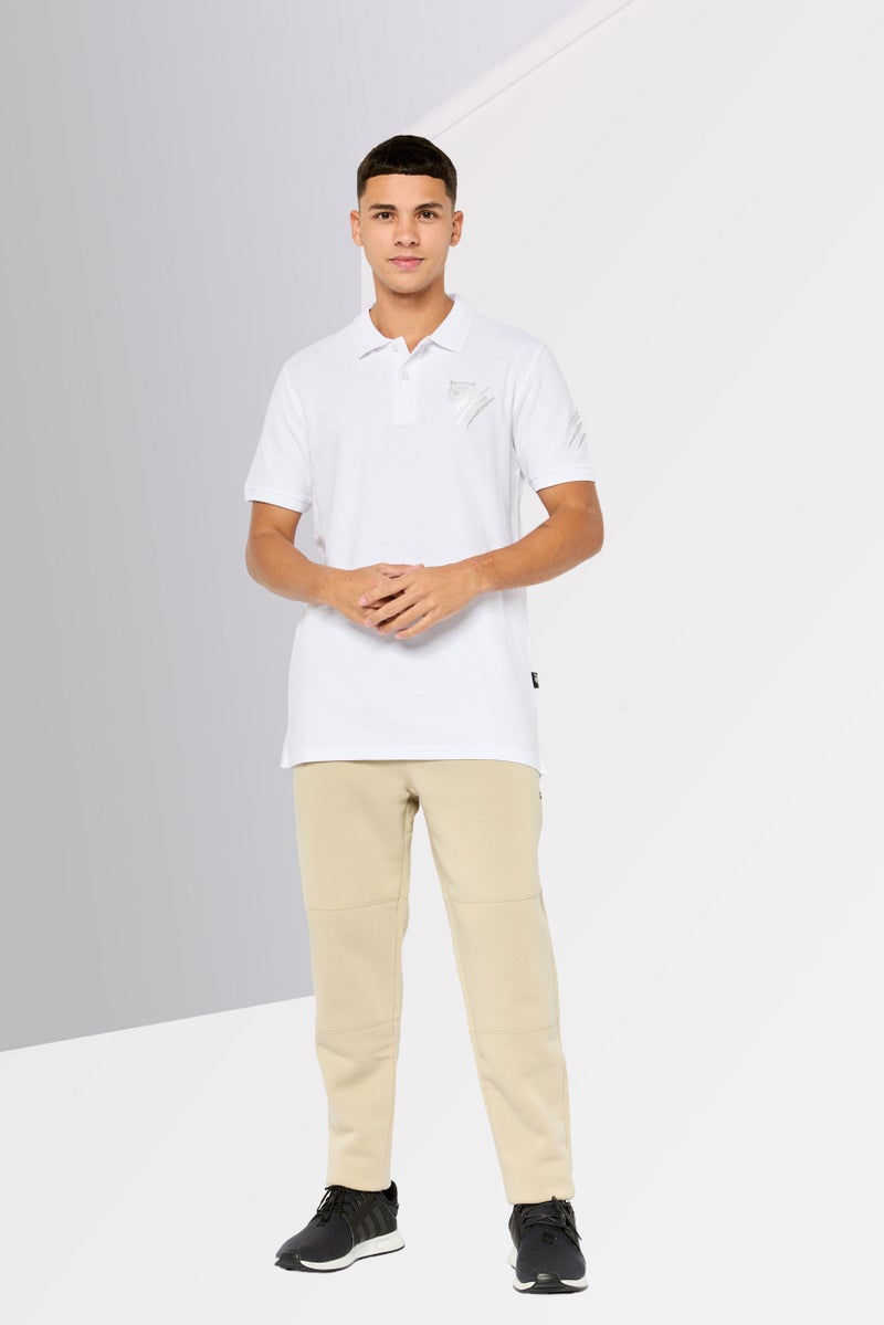 PHILIPP PLEIN تي شيرت بولو رياضي للرجال بأكمام قصيرة من بلاين سبورت، أبيض - Image 2
