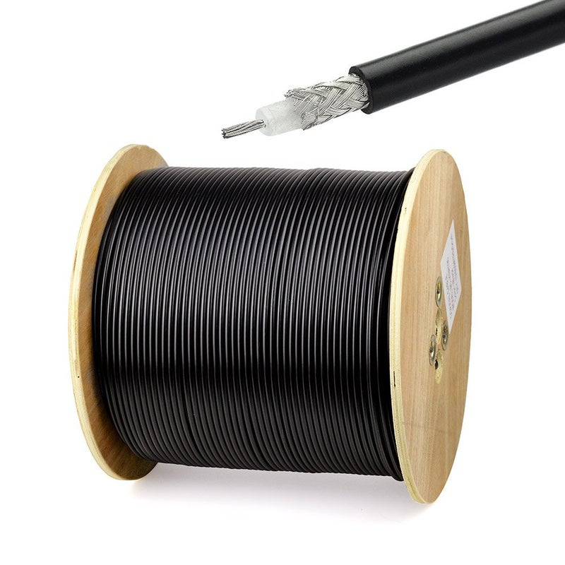 Superbat RG58 Coaxial Cable 100ft, 50 Ohm RG-58 Coax Cable for CB Radio Antenna Extension Cable etc. - Image 1