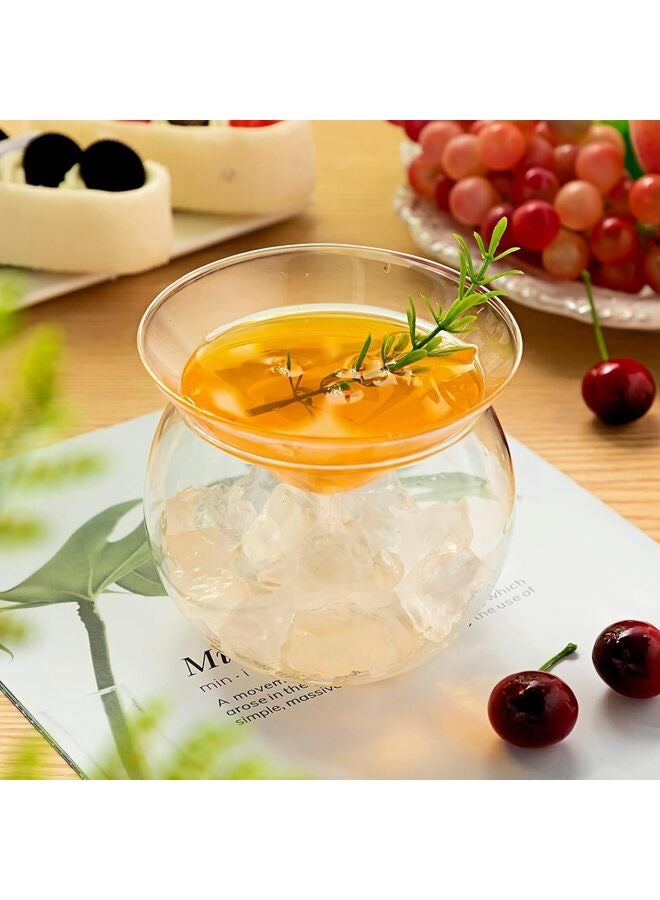 Glass Caviar Chiller Server Set, Serving Dish with Ice Holder, for Shrimp, Appetizers, Liquor, Martinis and Cocktails, Dishwasher Safe(210ML) - Image 3