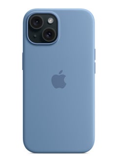 Silicone iPhone 15 Silicone Case with MagSafe - Winter Blue  - Image 4