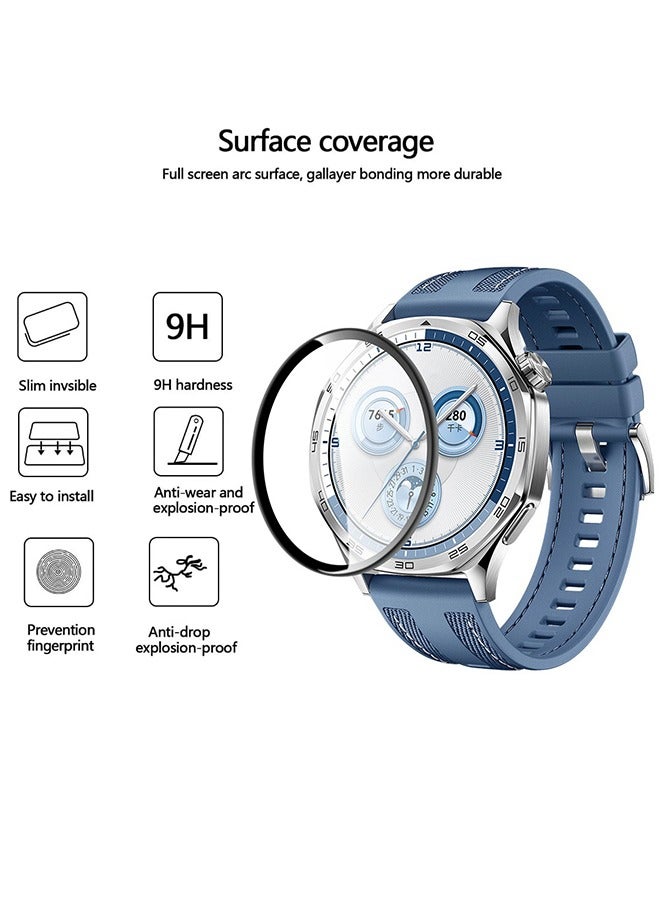 X-level 2 Pcs Huawei Watch GT 5 41MM Screen Protector, Full Cover 3D Tempered Glass, HD Clear Dustproof Anti-Scratch Bubble Free  Protection Film Smartwatch Accessories  - Image 2
