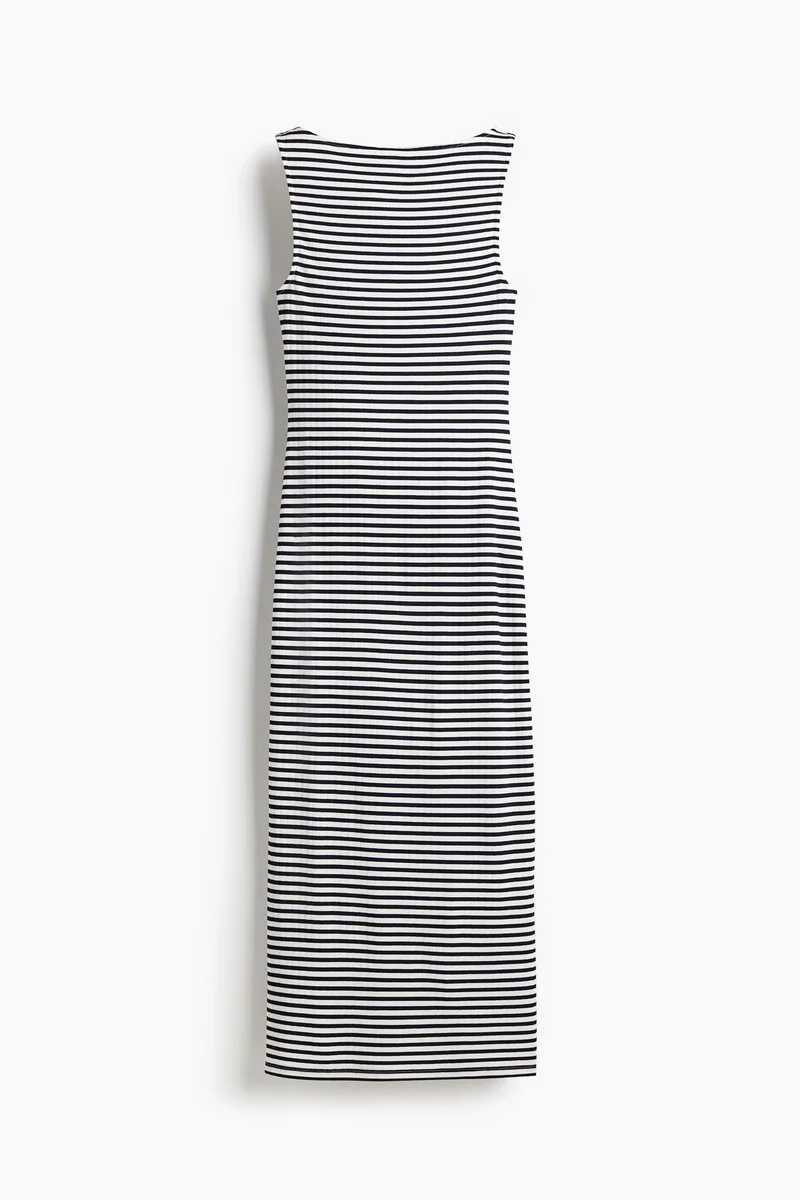 H&M Ribbed jersey midi dress