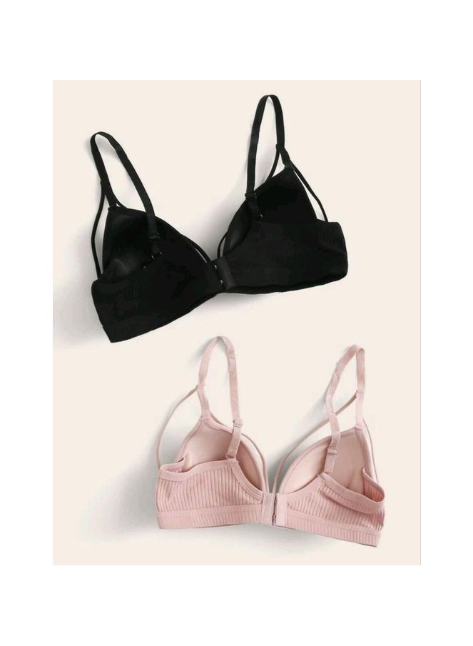 SHEIN 2pack Ribbed Harness Bra Set - Image 2