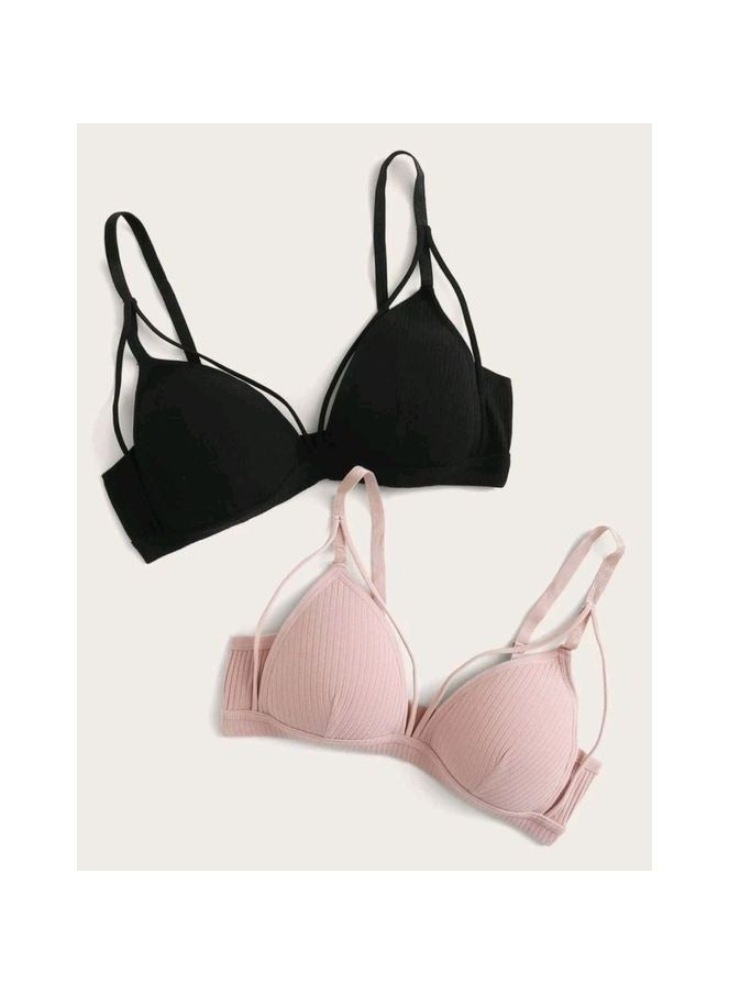 SHEIN 2pack Ribbed Harness Bra Set - Image 5