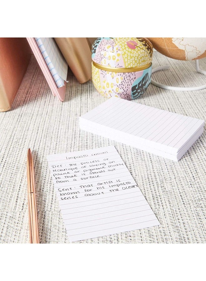 اوكونا اوتبوست مجموعة من 300 بطاقة فهرس مسطرة رأسيًا، بطاقات ملاحظات ورقية مسطرة رأسيًا، نمط عمودي (3 × 5 بوصة) - Image 2