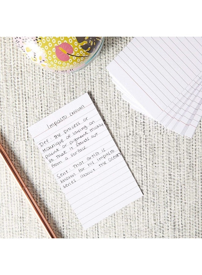 اوكونا اوتبوست مجموعة من 300 بطاقة فهرس مسطرة رأسيًا، بطاقات ملاحظات ورقية مسطرة رأسيًا، نمط عمودي (3 × 5 بوصة) - Image 5