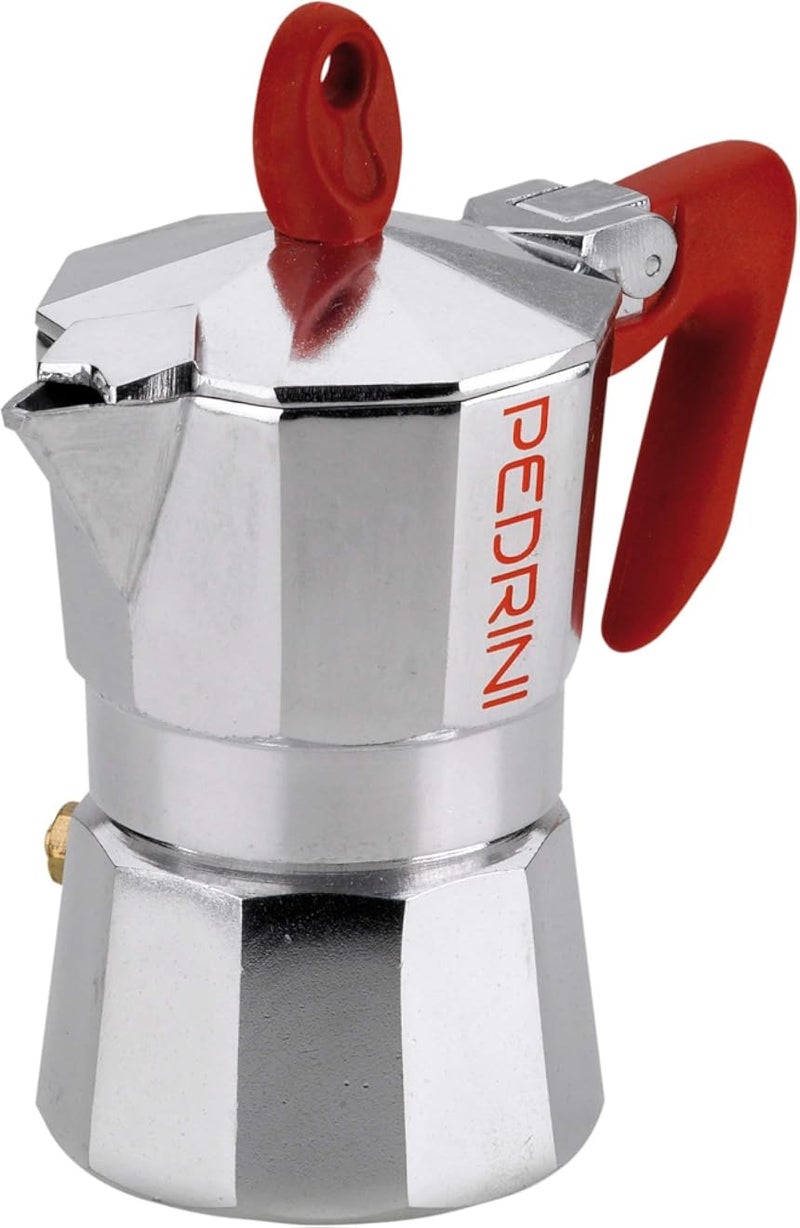 Pedrini Kaffettiera coffeemaker, 2 cups, Polished Aluminum, 9082