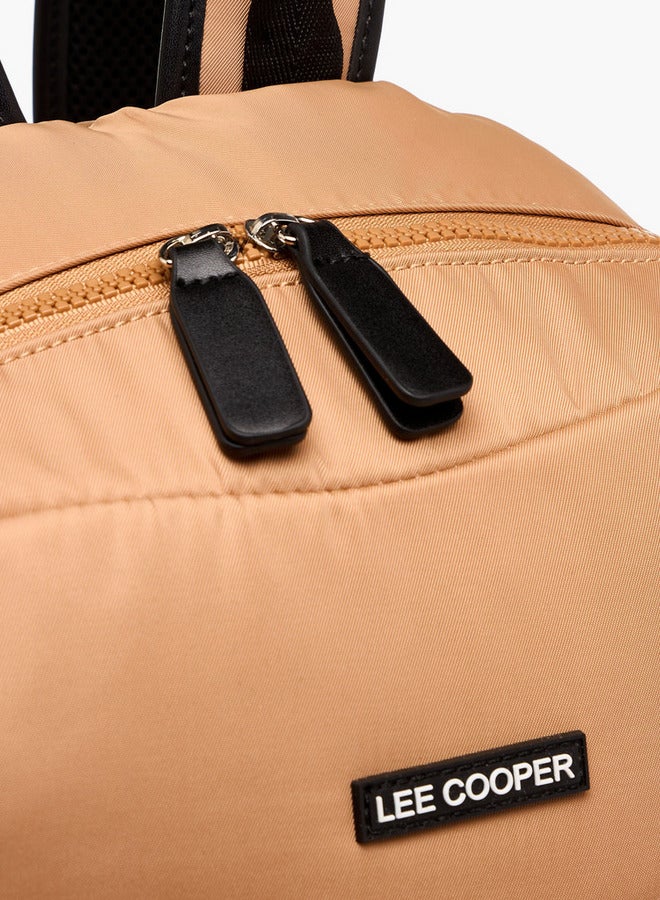 Lee Cooper Colourblock Backpack with Adjustable Shoulder Straps and Zip Closure - 13x30x41 cm - Image 4