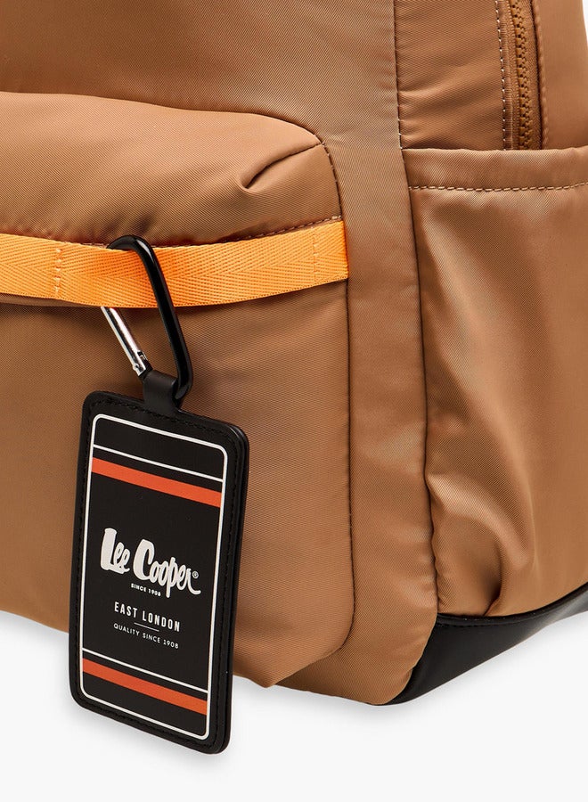 Lee Cooper Colourblock Backpack with Adjustable Shoulder Straps and Zip Closure - 13x30x41 cm - Image 5