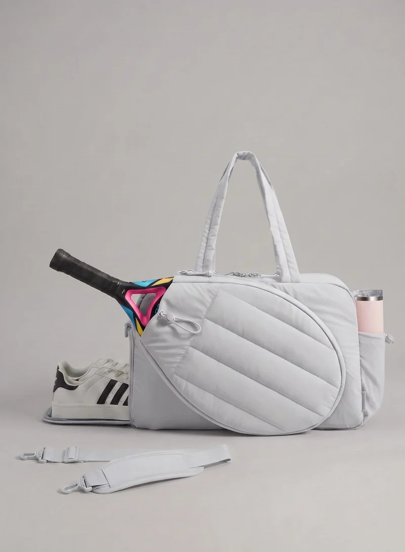 Svl Celine Quilted Padel & Tennis & Gym Bag with Separate Shoes Compartment